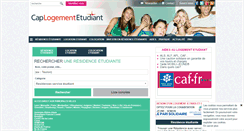 Desktop Screenshot of cap-logement-etudiant.com