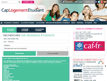 Tablet Screenshot of cap-logement-etudiant.com